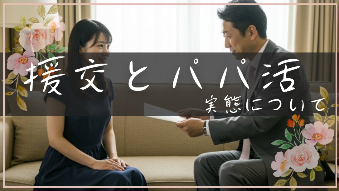 援交とパパ活の実際のところ